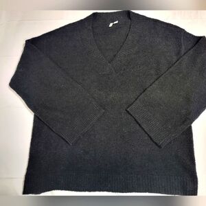 Nordstrom Long Sleeve Black V-Neck Sweater Womens Suze Small
